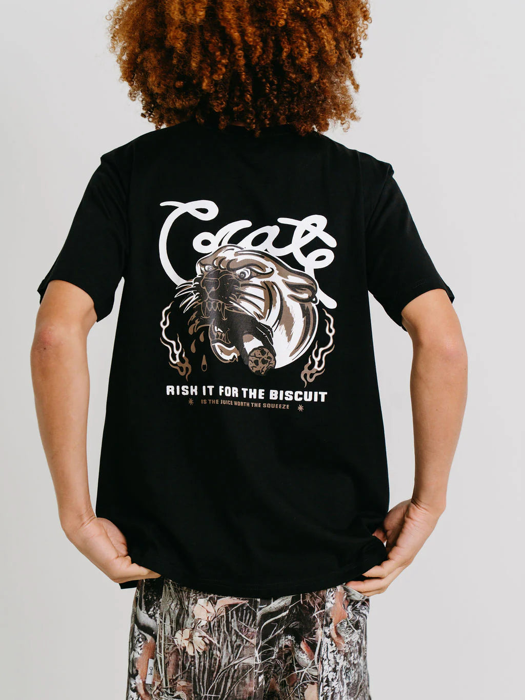 Risk It For The Biscuit Tee - Black
