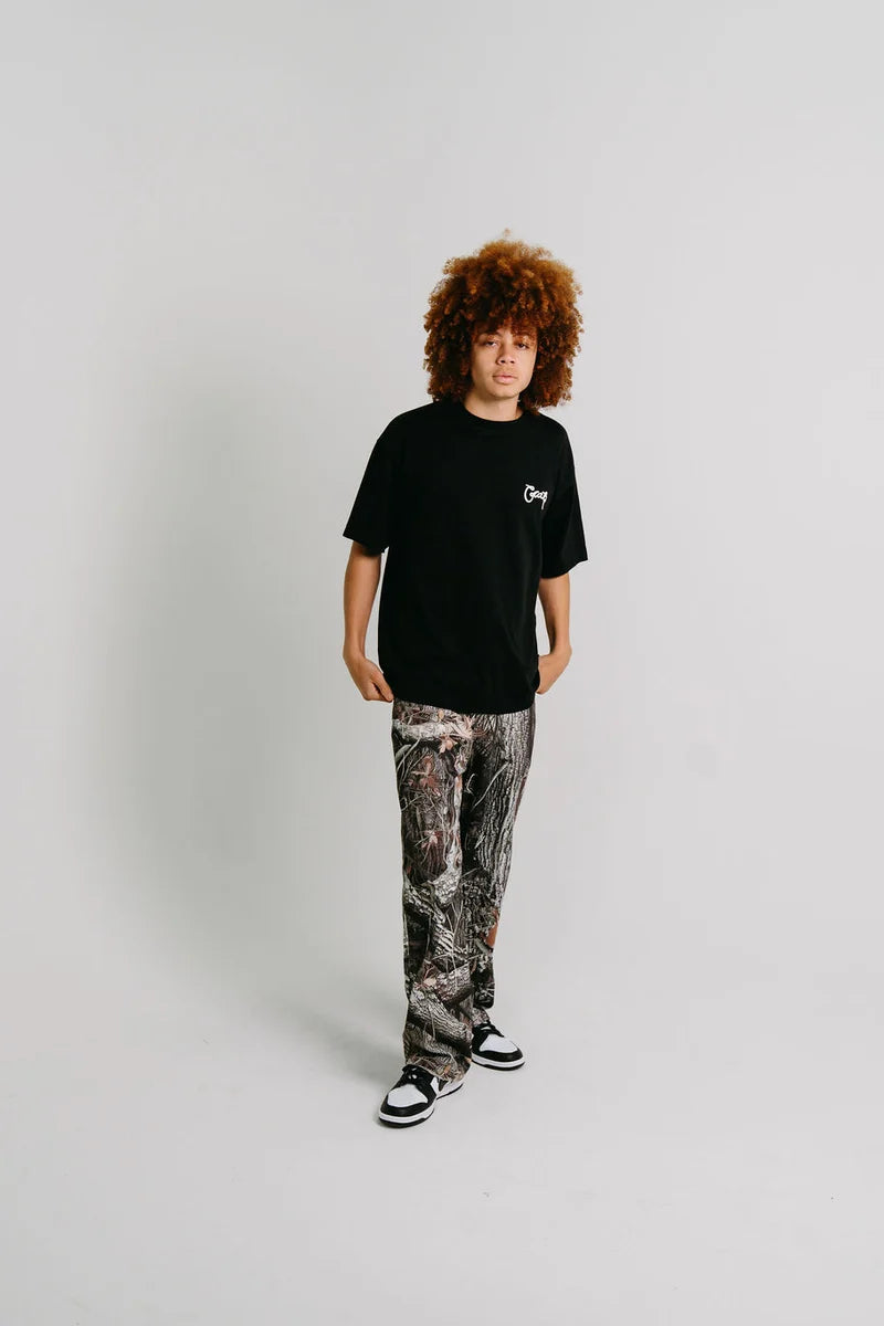 Scripted Box Fit Tee - Black