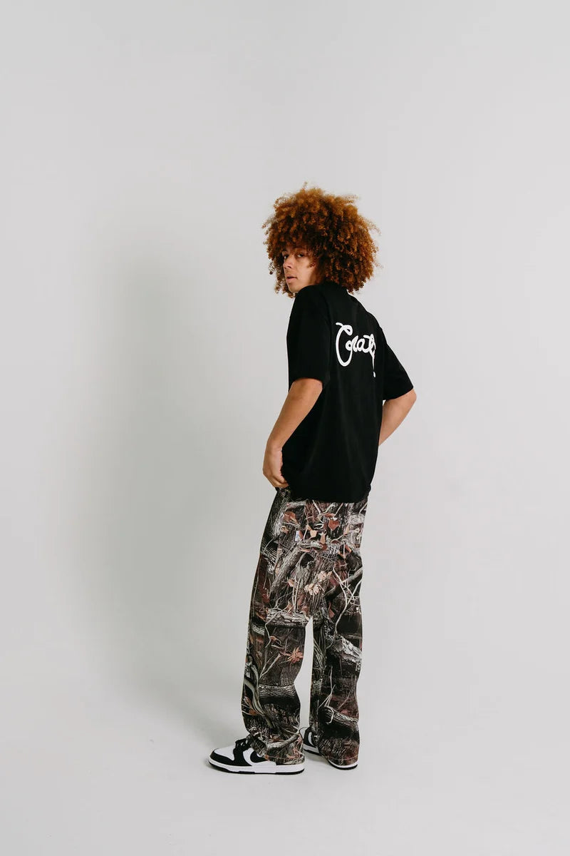 Scripted Box Fit Tee - Black