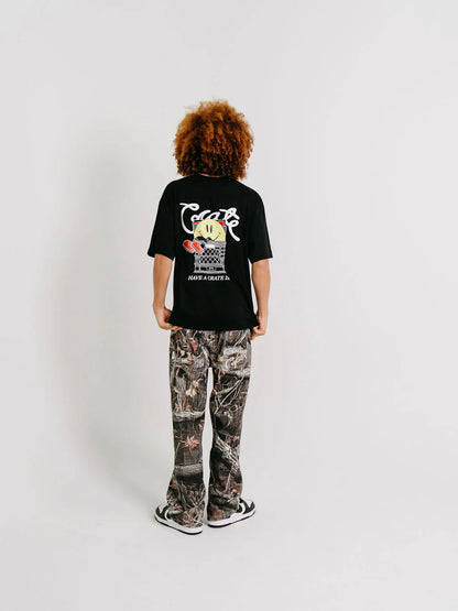 Vinyl Have A Crate Day Box Fit Tee - Black