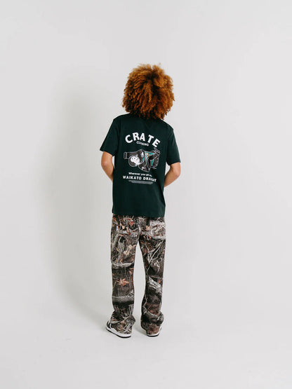 Crate X Willie The Waiter Beer Hug Tee - Pine