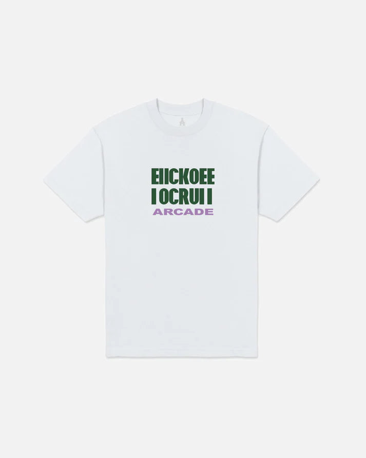 Arcade F Off Tee - White