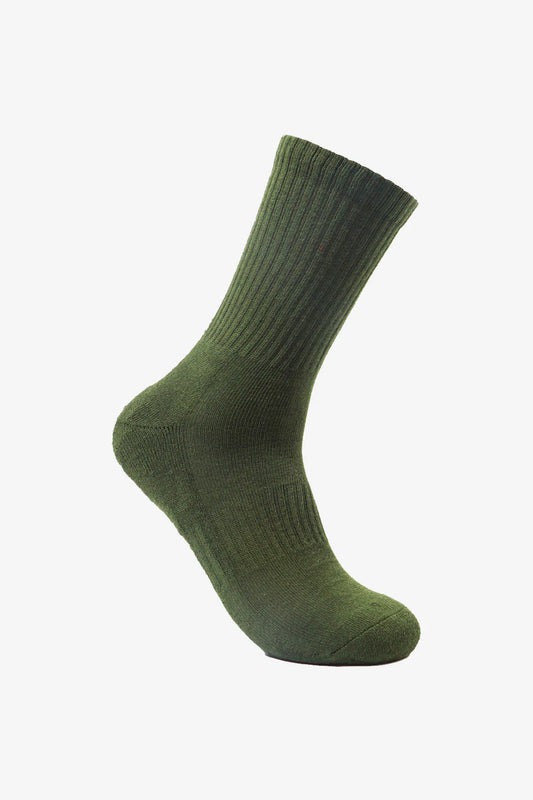 Globe Singles Crew Sock - Army Green