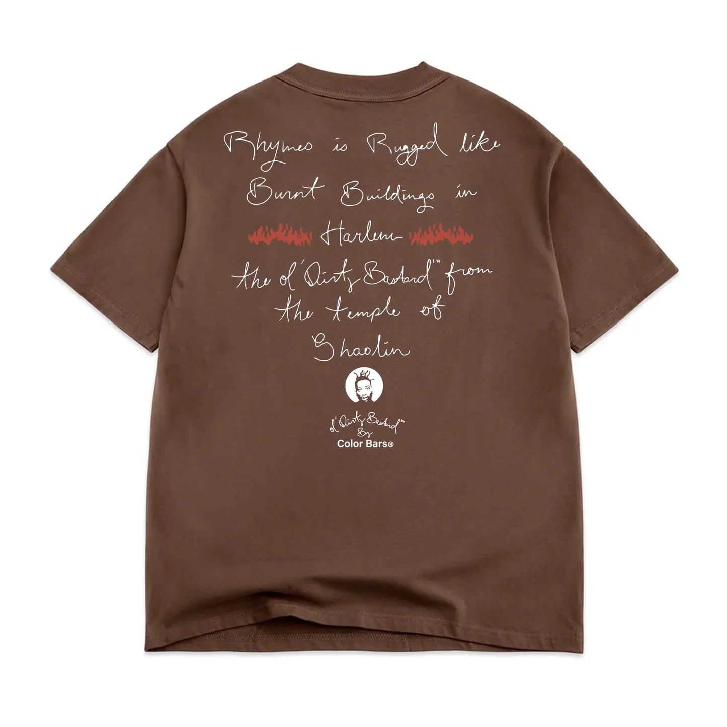 Color Bars X Ol Dirty Bastard Harlem Tee - Chocolate