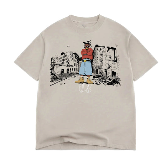 Color Bars X Ol Dirty Bastard Harlem Tee - Tan