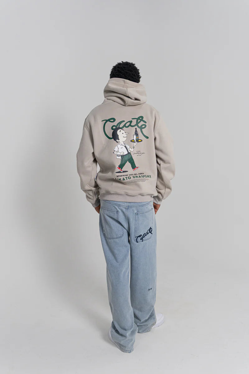 CRATE X WILLIE THE WAITER CRATE REMIX HOODIE - Grey