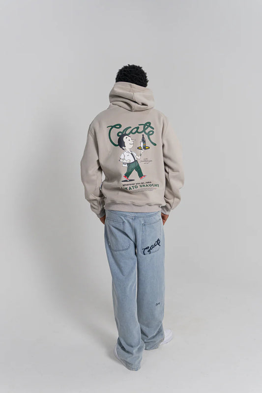 CRATE X WILLIE THE WAITER CRATE REMIX HOODIE - Grey
