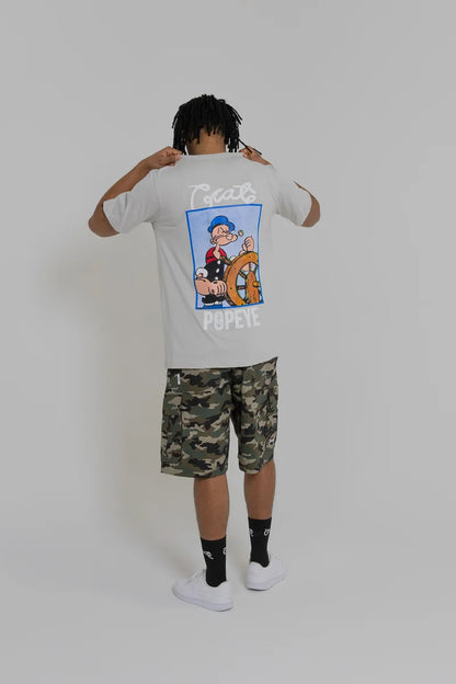 Crate X Popeye Tank T-Shirt - Light Grey