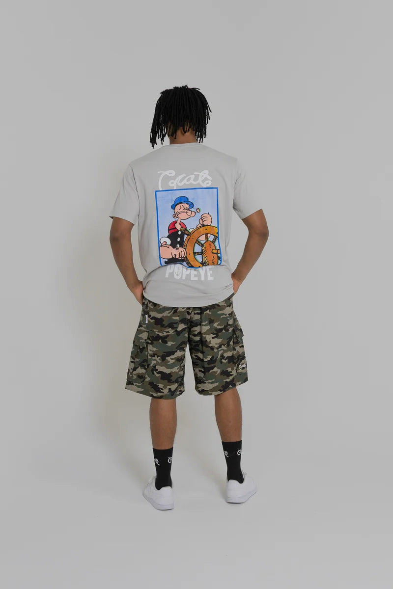 Crate X Popeye Tank T-Shirt - Light Grey