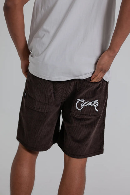 Corduroy Drip Shorts