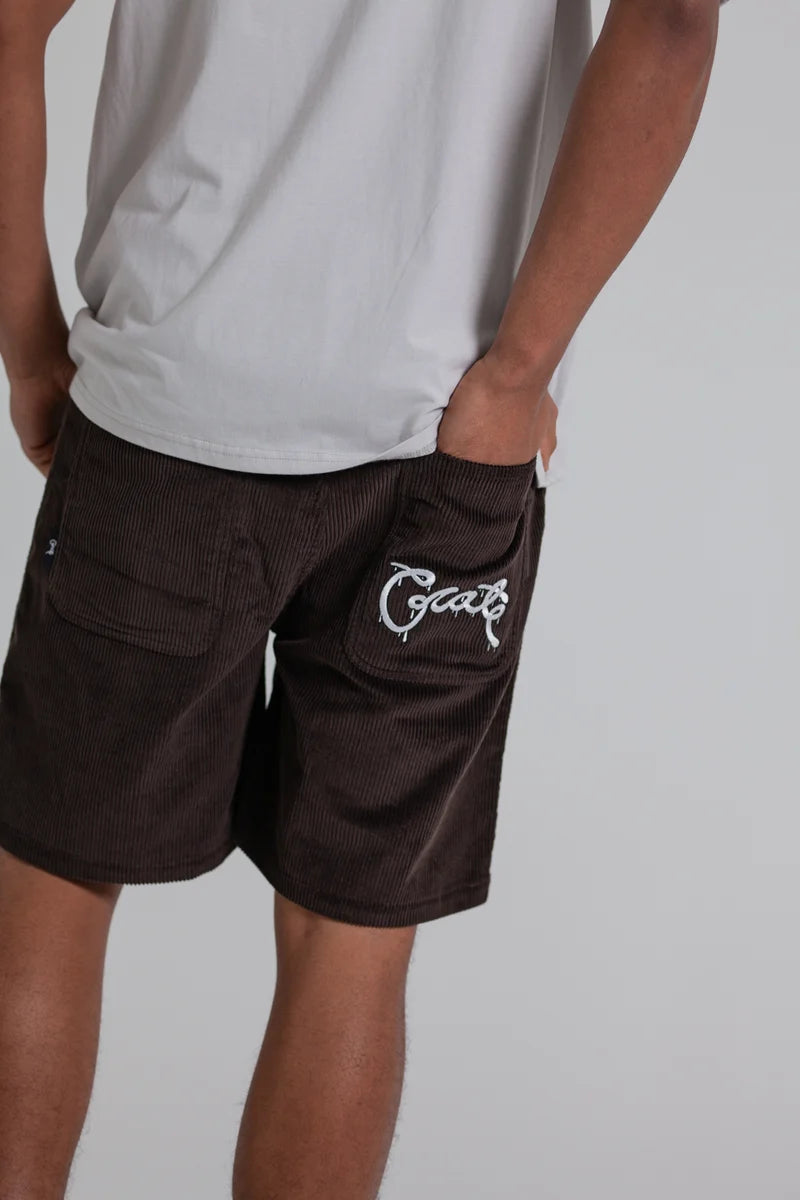 Corduroy Drip Shorts