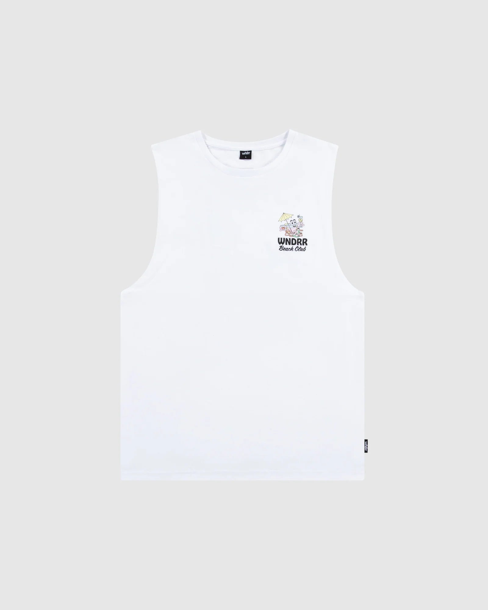 Wndrr Beach Club Muscle Top -White