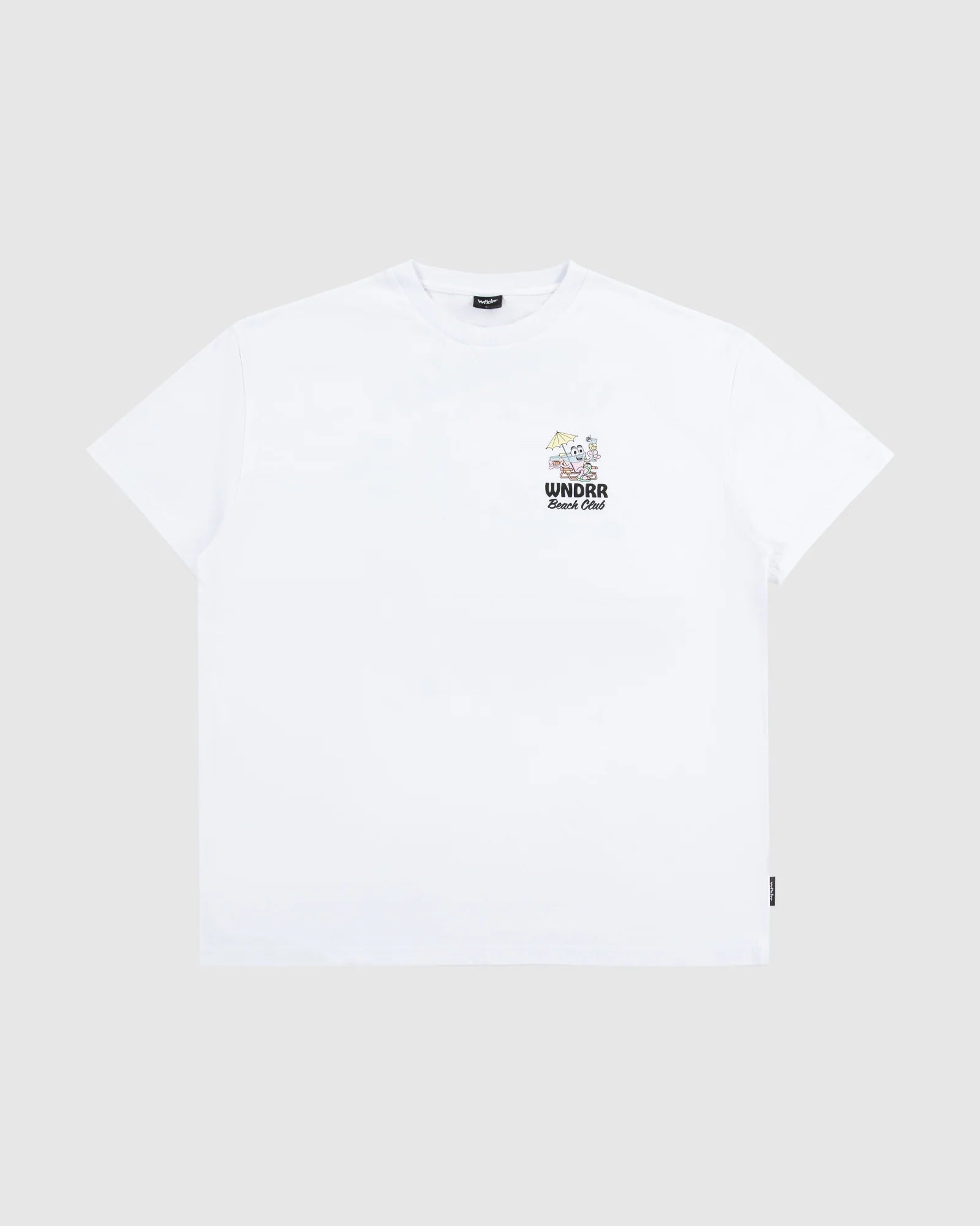 Wndrr Beach Club Box Fit Tee - White