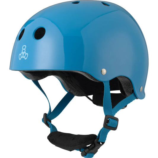 Lil 8 Certified Youth Helmet - Blue Gloss