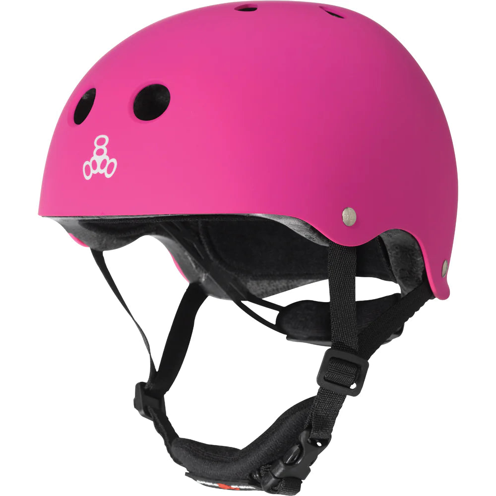 Lil 8 Certified Youth Helmet - Neon Pink