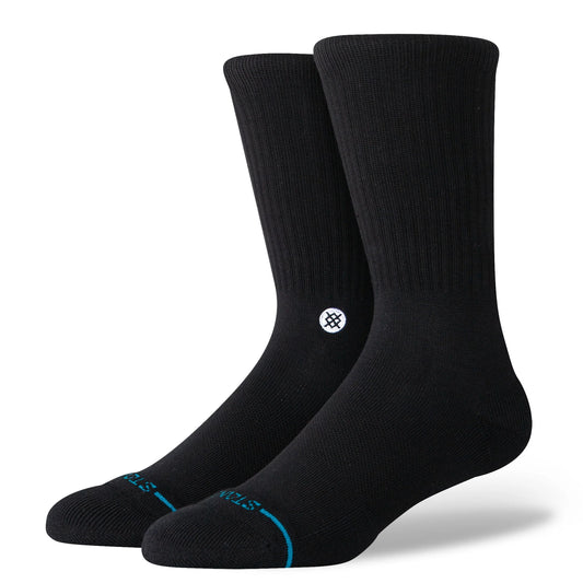 Icon Crew Socks - Black