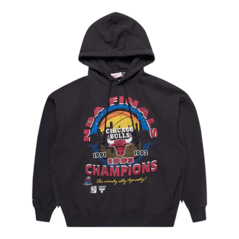 Mitchell & Ness Finals Champion Hood - Overdyed Black