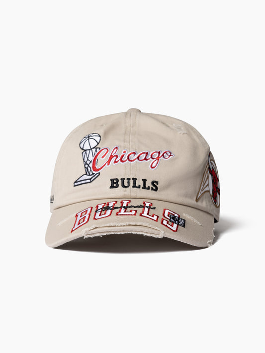 Mitchell & Ness NBA Distressed Dad Hat Chicago BUlls