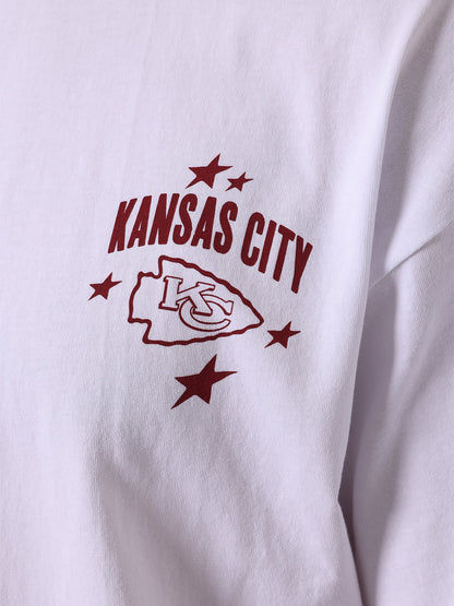 Kansas City Chiefs Stars & Text Boxy Tee