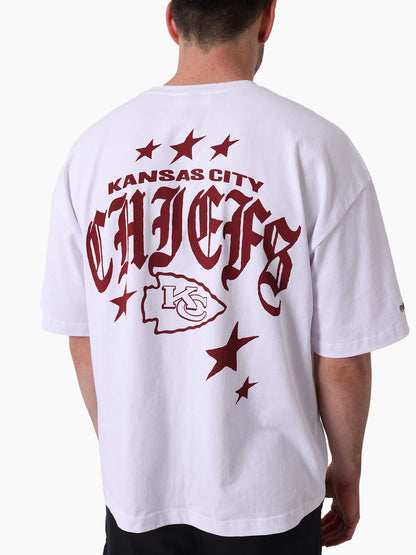 Kansas City Chiefs Stars & Text Boxy Tee