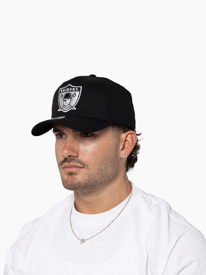 Mitchell & Ness Los Angeles Raiders Snapback Black And White