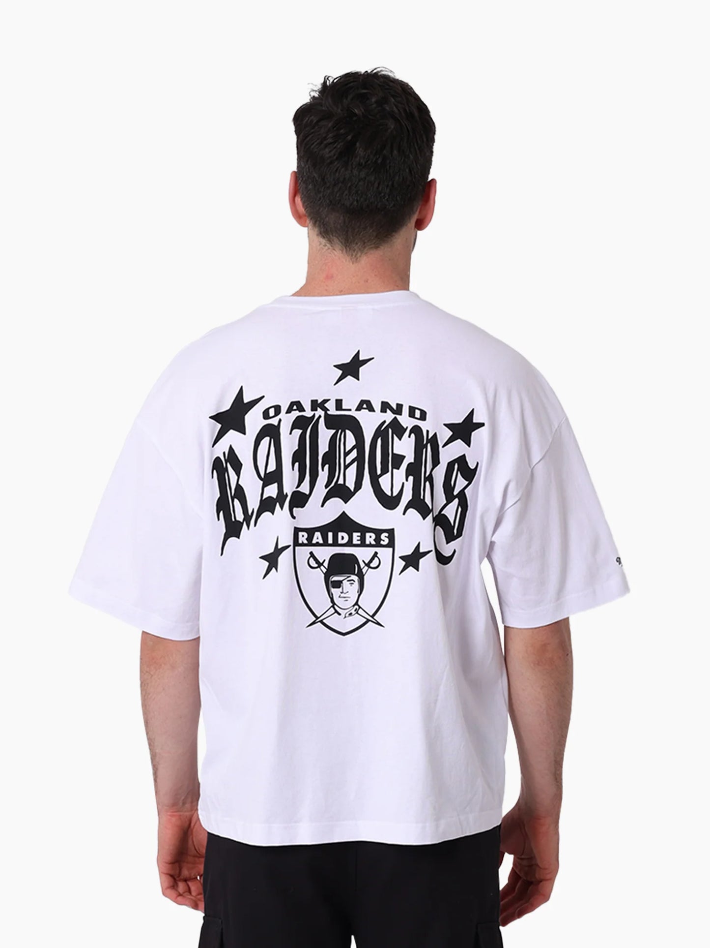 Oakland Raiders Stars & Text Boxy Tee Raiders