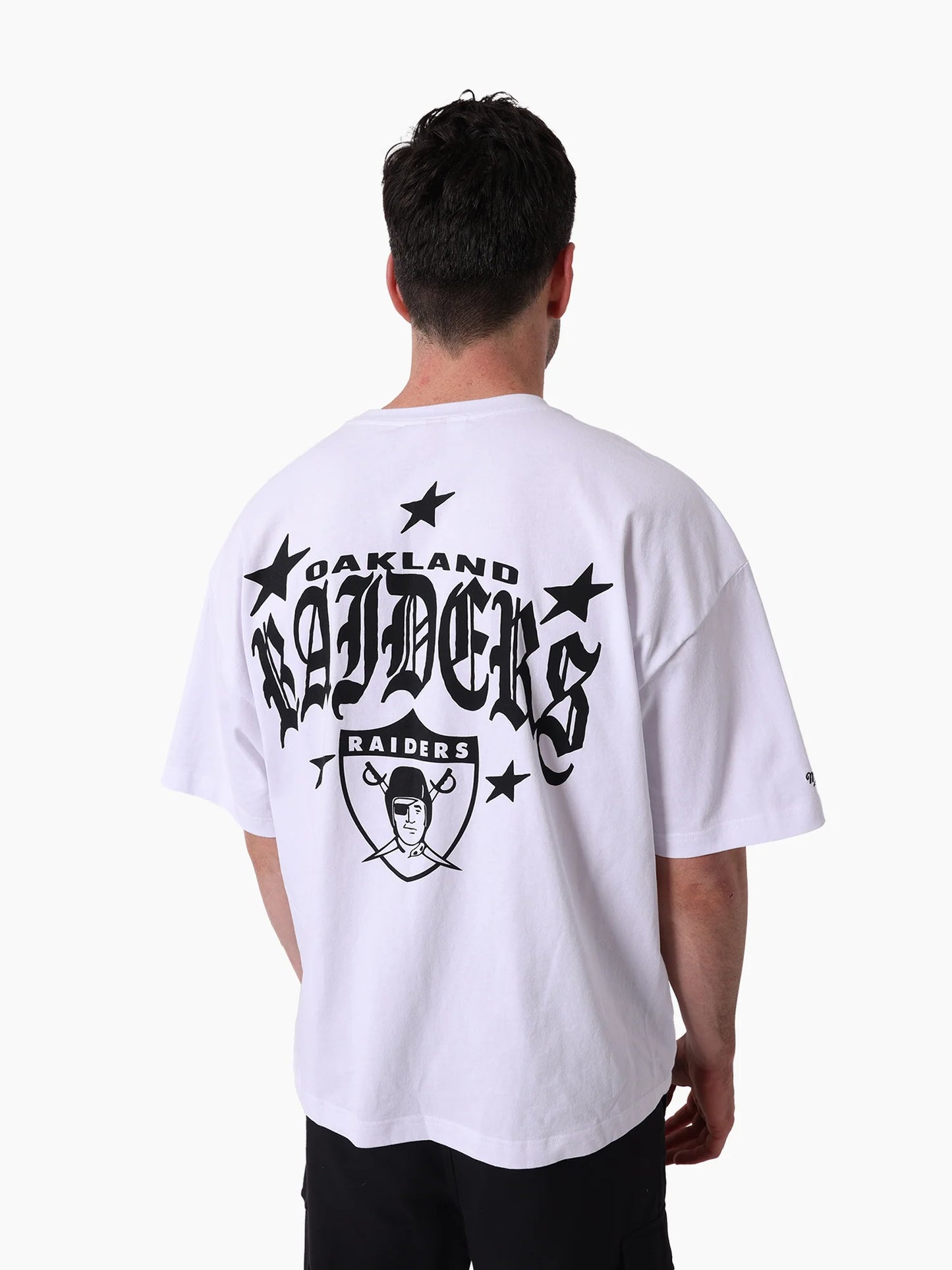 Oakland Raiders Stars & Text Boxy Tee Raiders