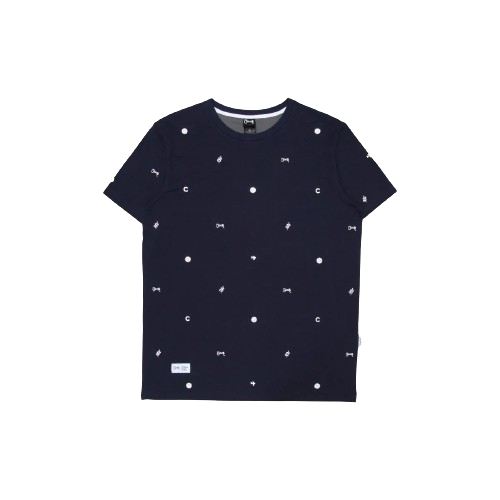 Crate Simple Print T-Shirt - Navy