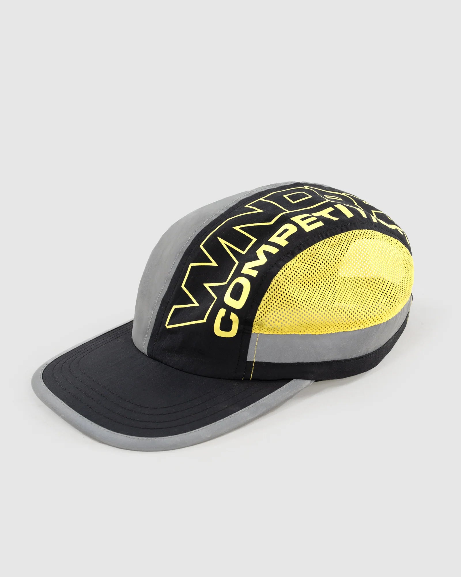 Wndrr Competition Runner Cap - Black/Yellow