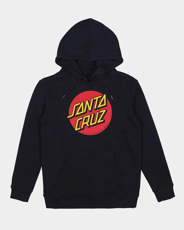 Youth Classic Dot Front Hoodie - Black