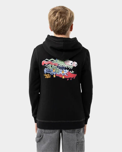 Boys Meek Scratched Slasher Hoodie - Black