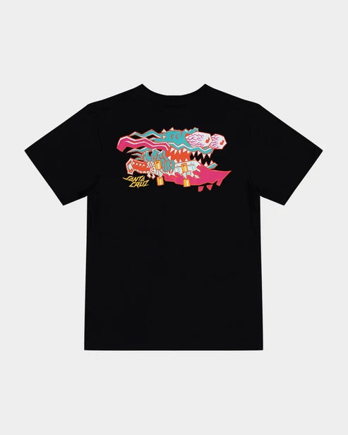 Boys Meek Scratched Slasher Tee - Black