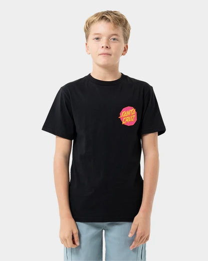 Boys Meek Scratched Slasher Tee - Black