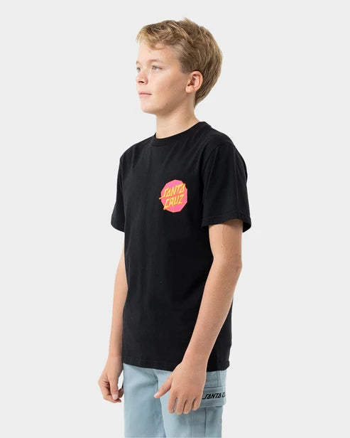 Boys Meek Scratched Slasher Tee - Black