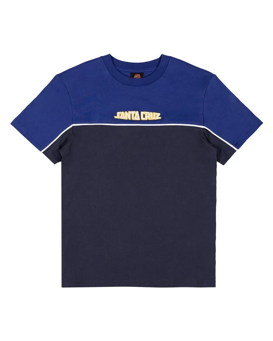 Youth Fisheye Strip Front T-Shirt - Dark Blue