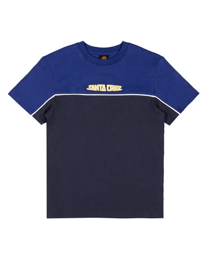 Youth Fisheye Strip Front T-Shirt - Dark Blue