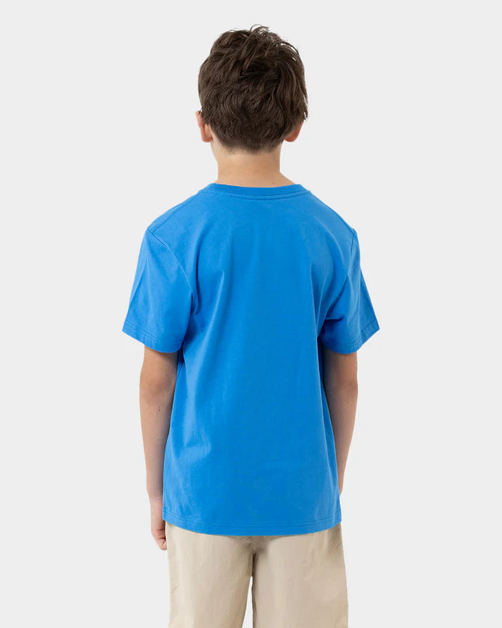 Youth Flame Ringed Dot Tee - Blue
