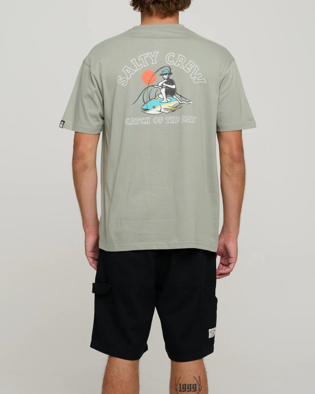 Salty Crew Catch Premium SS Tee - Kelp Green