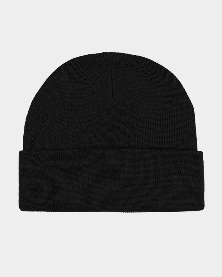Classic Dot Patch Beanie - Black