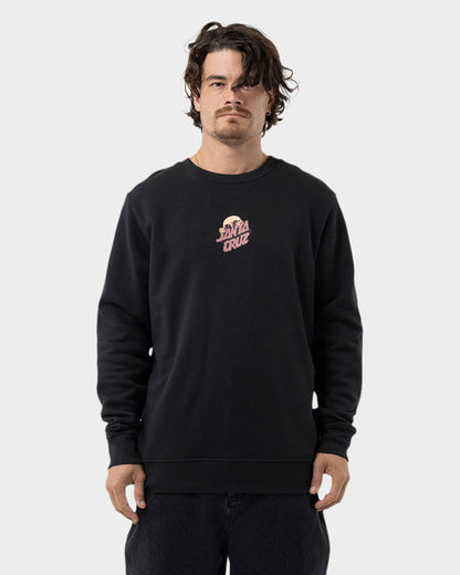 Knibbs Invasion Hand Relaxed Fit Sweater - Off Black