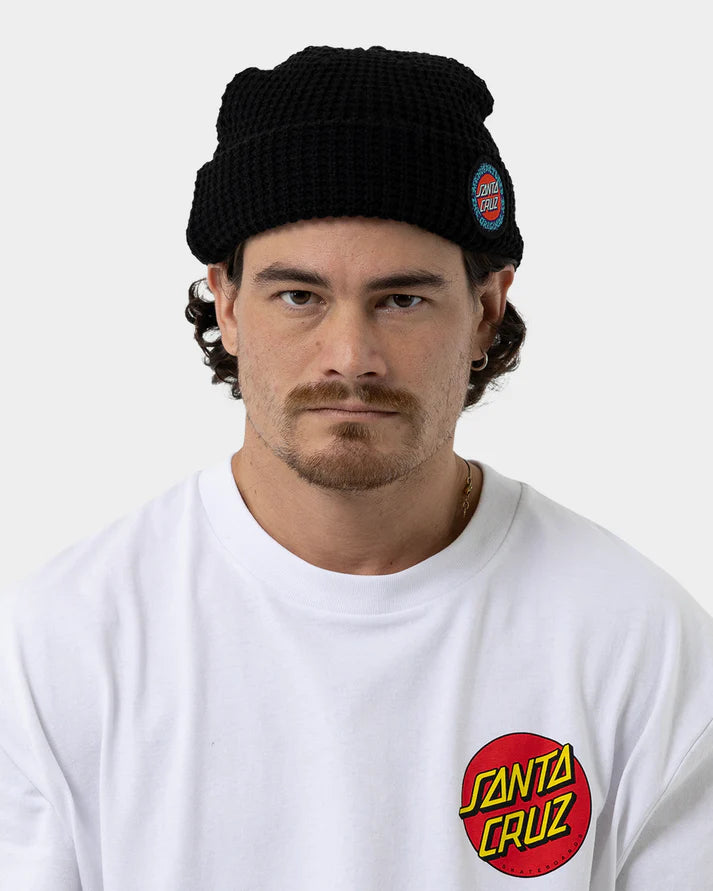 Splatter MFG Dot Waffle Beanie - Black