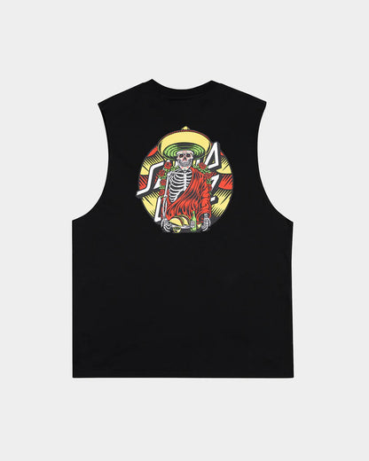 Guzman Dining Dot Muscle Tee - Black