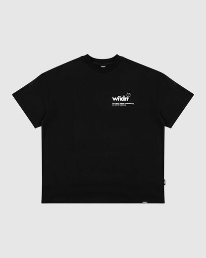 Wndrr Represent Heavyweight Tee - Black