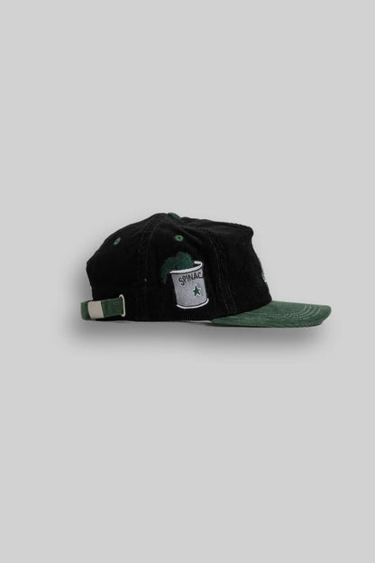 Crate X Popeye Cord Snapback - Black/Green