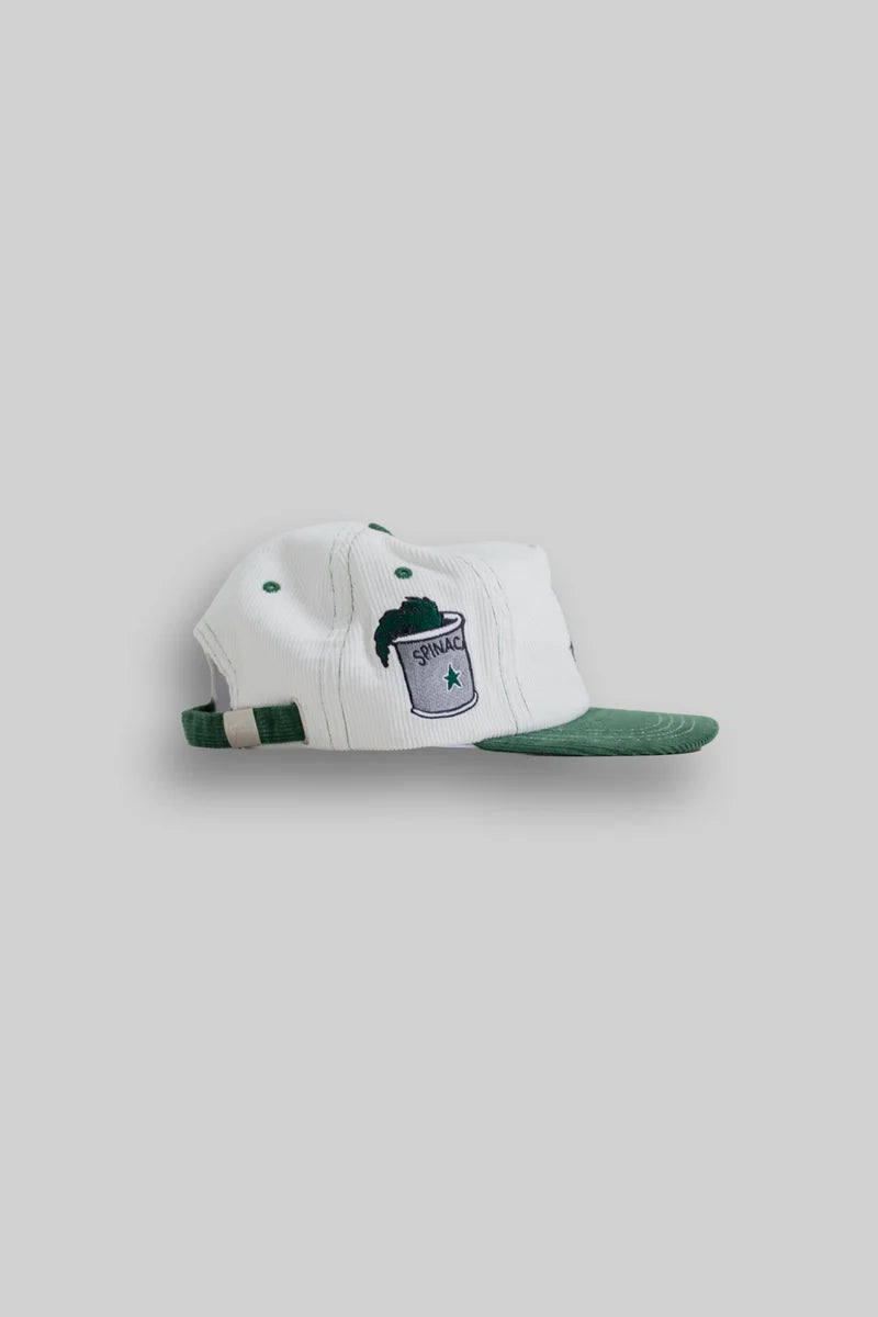 Crate X Popeye Cord Snapback - White/Green