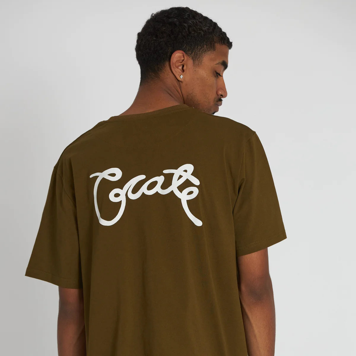 Crate SCRIPTED T-SHIRT - OLIVE