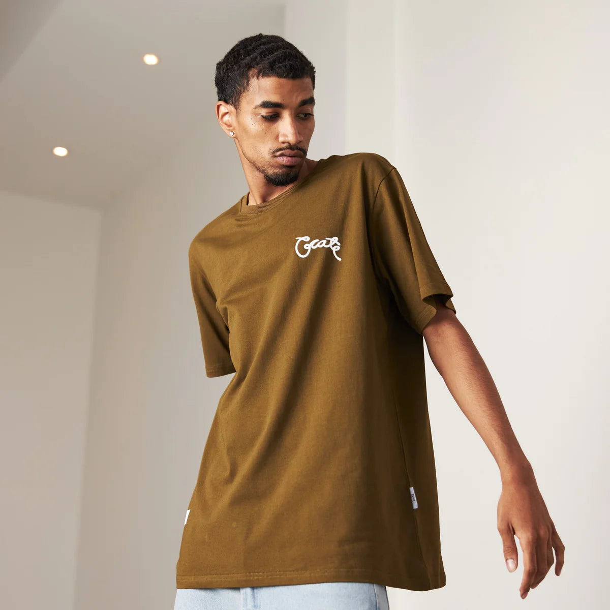 Crate SCRIPTED T-SHIRT - OLIVE