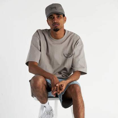 Scripted Snapback - Grey/Dark Grey