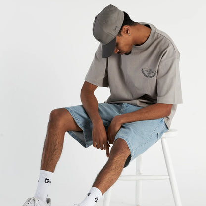 Scripted Snapback - Grey/Dark Grey