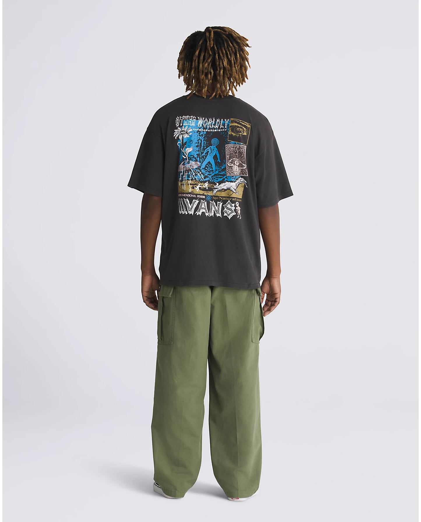 Vans Range Cargo Baggy Tapered Elastic Pants - Olive